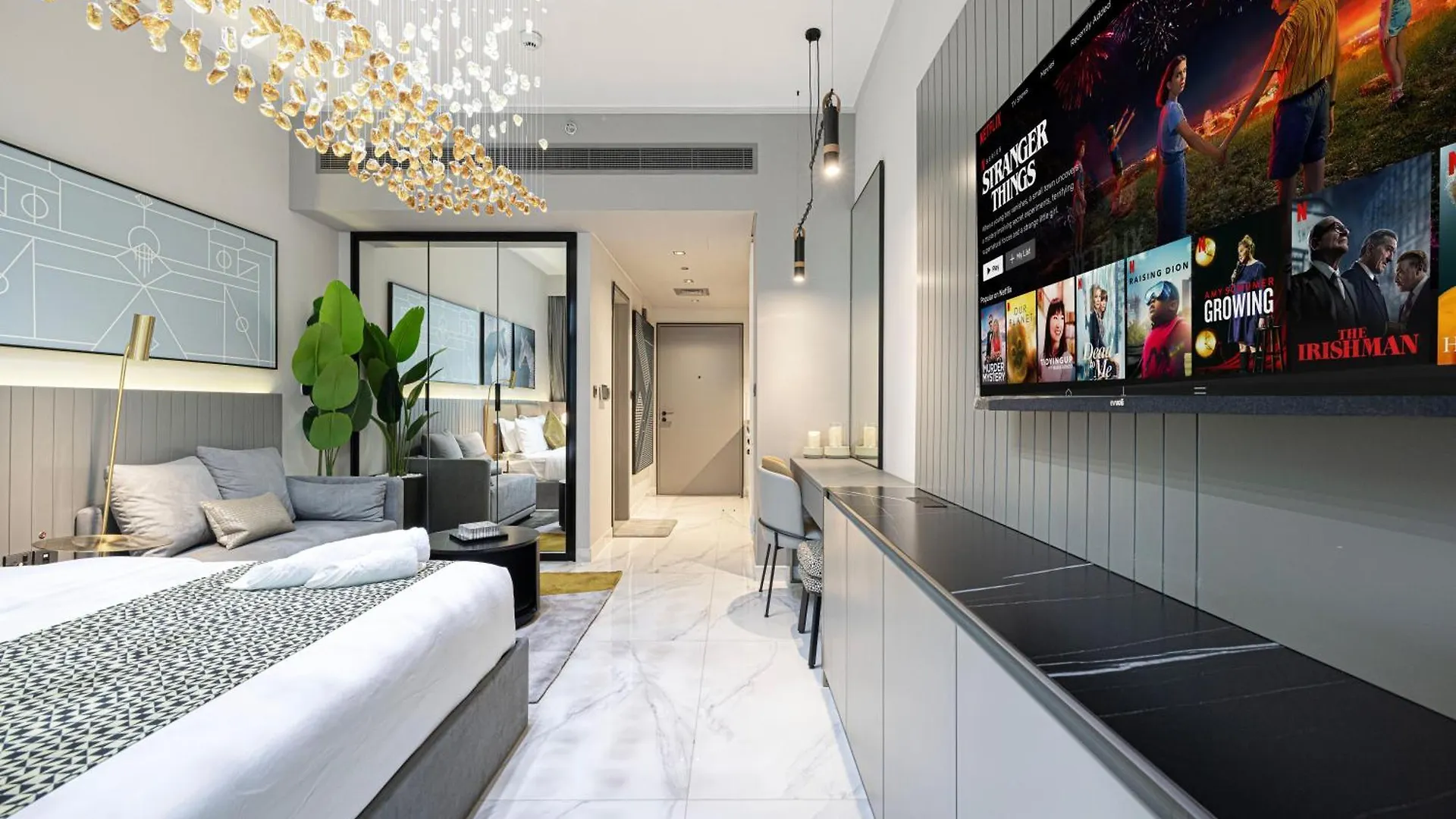 Apartment Chic Studio 5 Min Walk To Dubai Mall & Burj