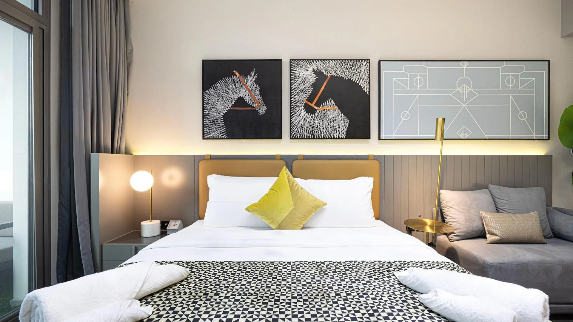 Chic Studio 5 Min Walk To Dubai Mall & Burj
