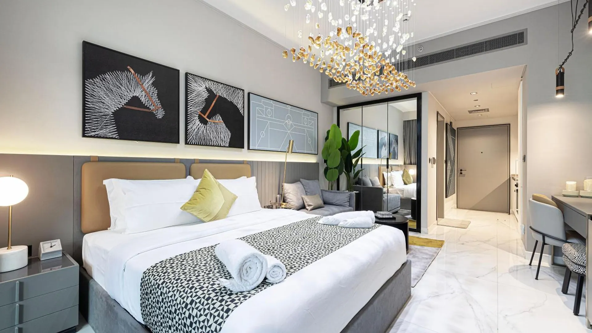 Chic Studio 5 Min Walk To Dubai Mall & Burj